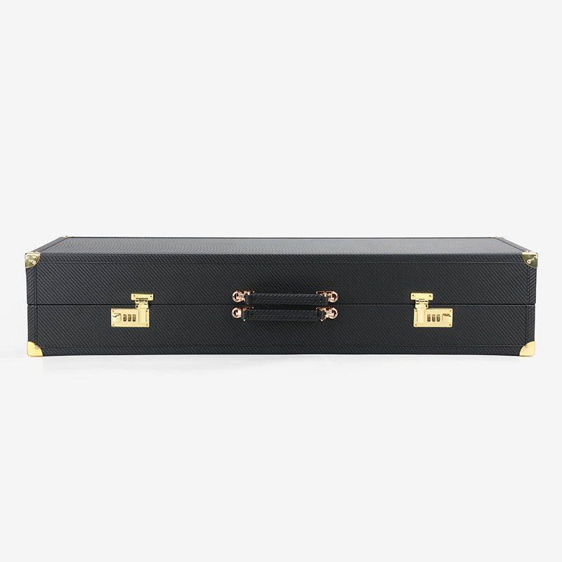 Joyce-Black Leather Box Suit