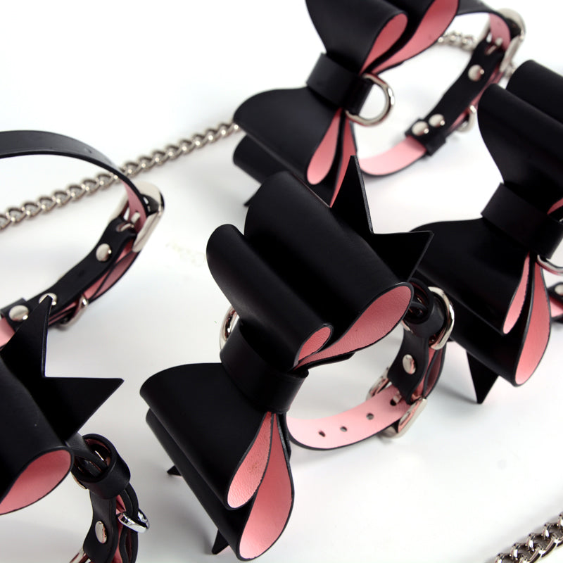 Miss Bowknot Collar Handcuffs Sexy Suit