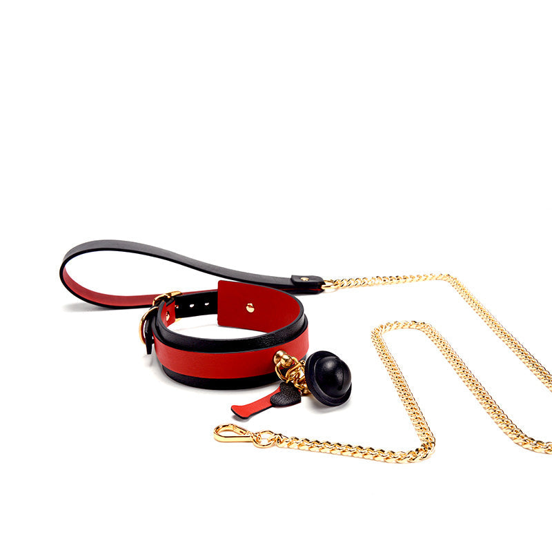 Devil Wings Collar Handcuffs Leather Set