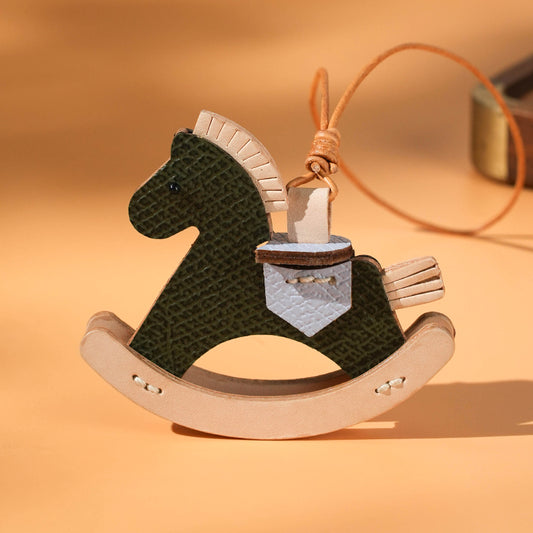 Genuine Leather Little Horse Bag Charm