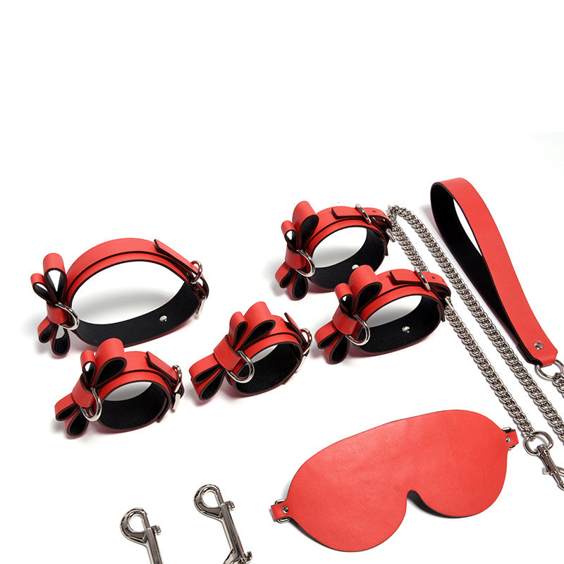 Bowknot Collar Handcuffs Sexy Suit