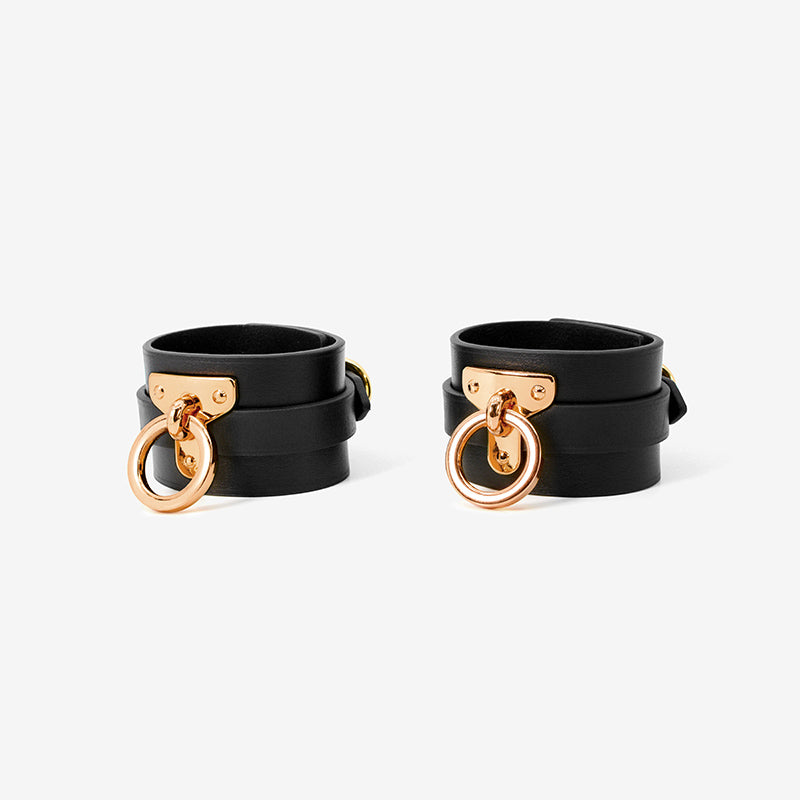 Joyce-Black Leather Box Suit