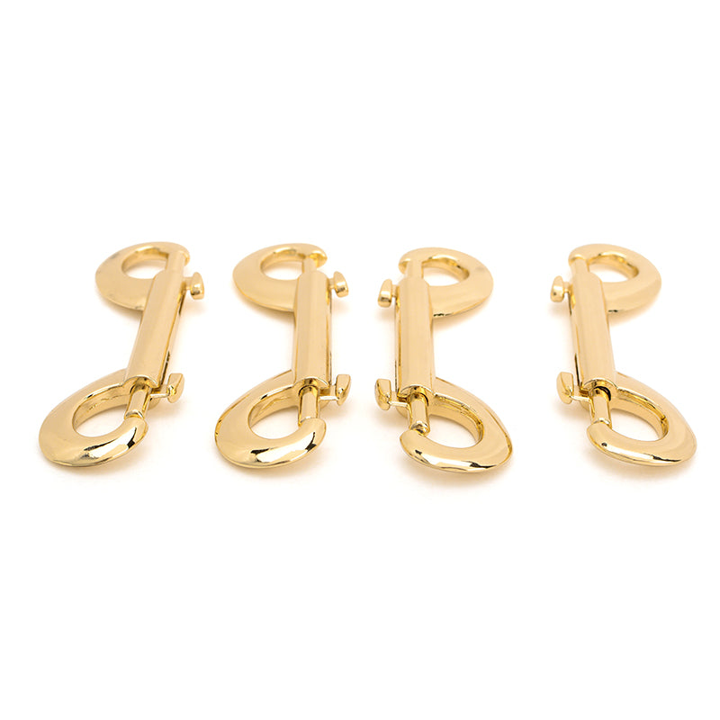 Stainless steel metal spreader bar adjustable with 4 carabiners set