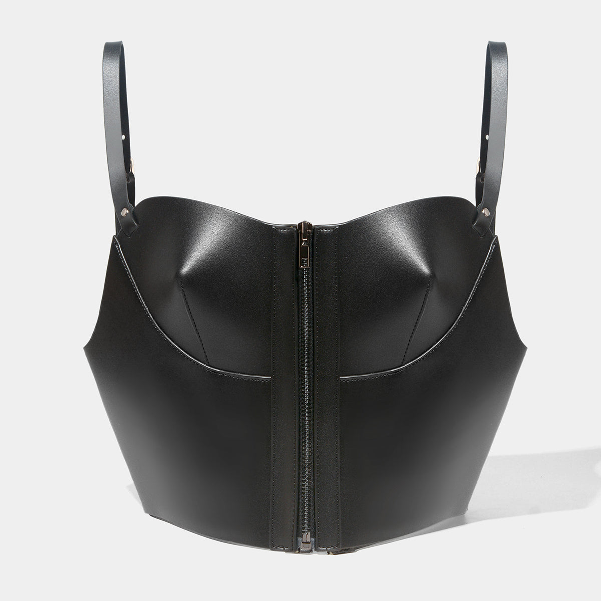 Simple Leather Tight Suspenders