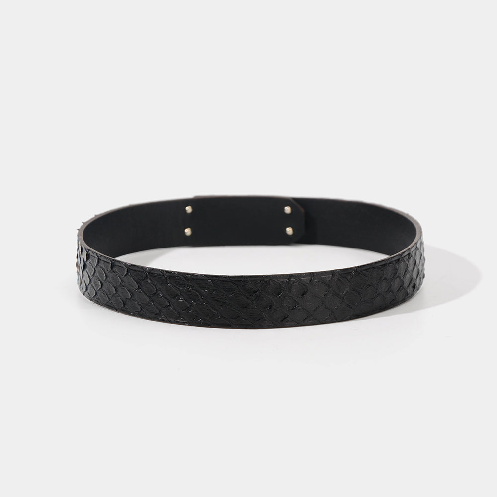 Classic Black Python Collar