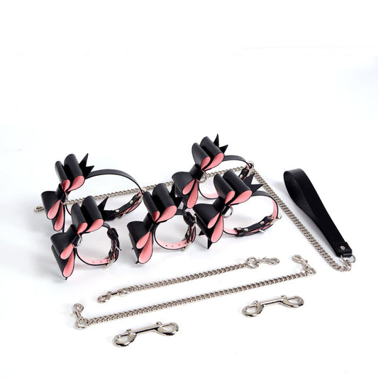 Miss Bowknot Collar Handcuffs Sexy Suit
