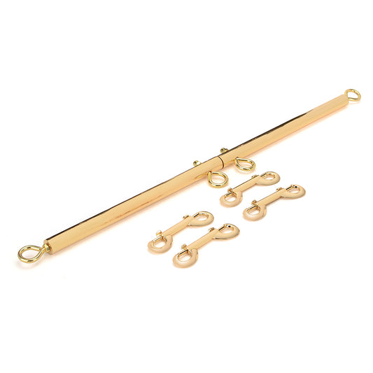 Stainless steel metal spreader bar adjustable with 4 carabiners set