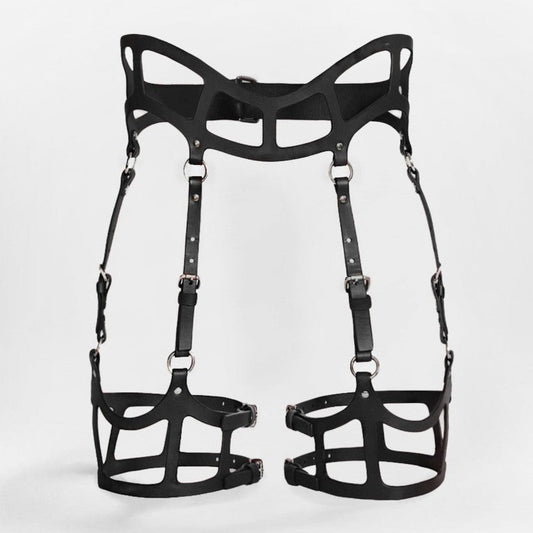Grid Hollow Suspender Harness