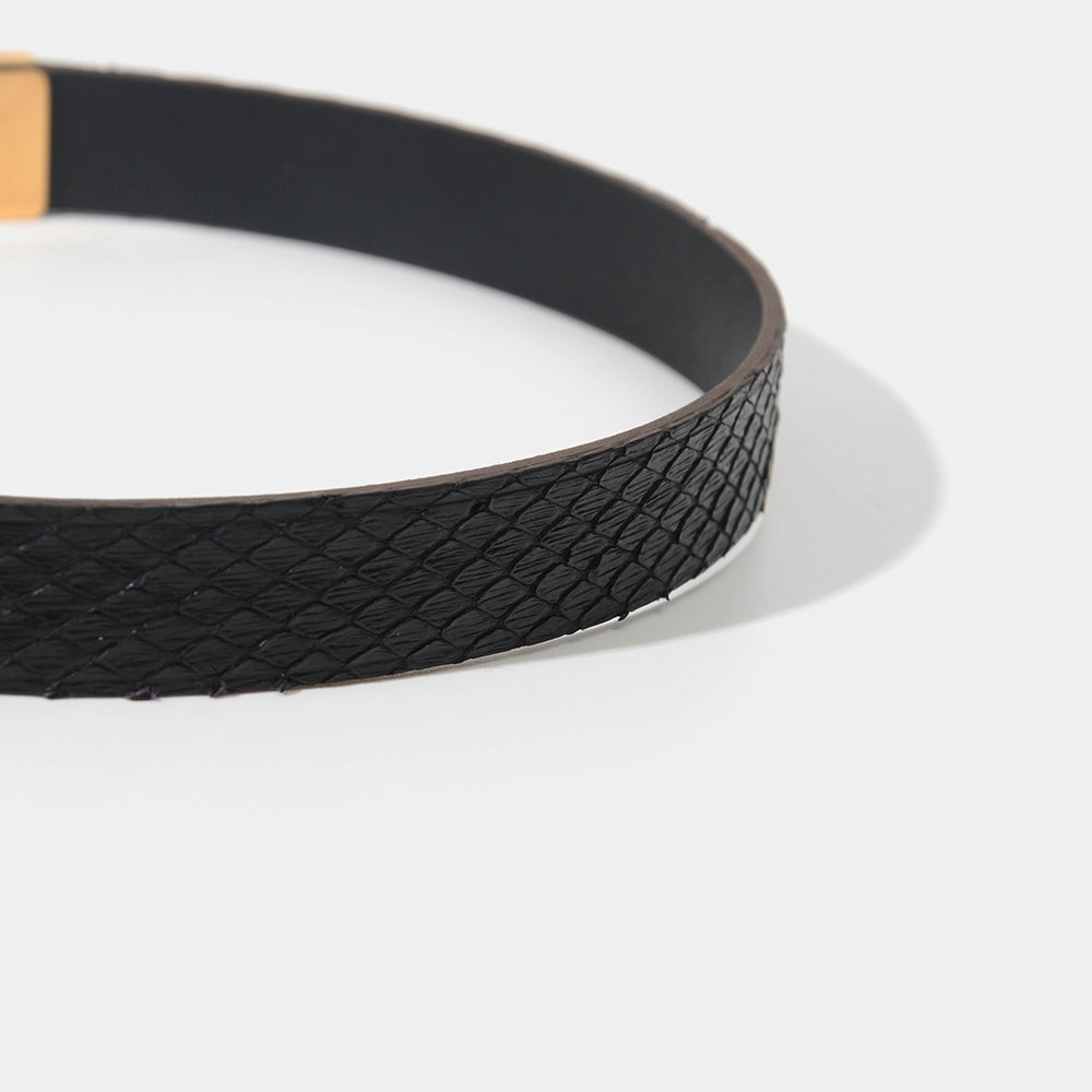 Black Python Collar With O-ring
