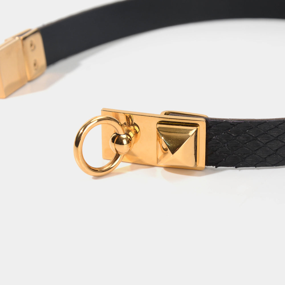 Black Python Collar With O-ring