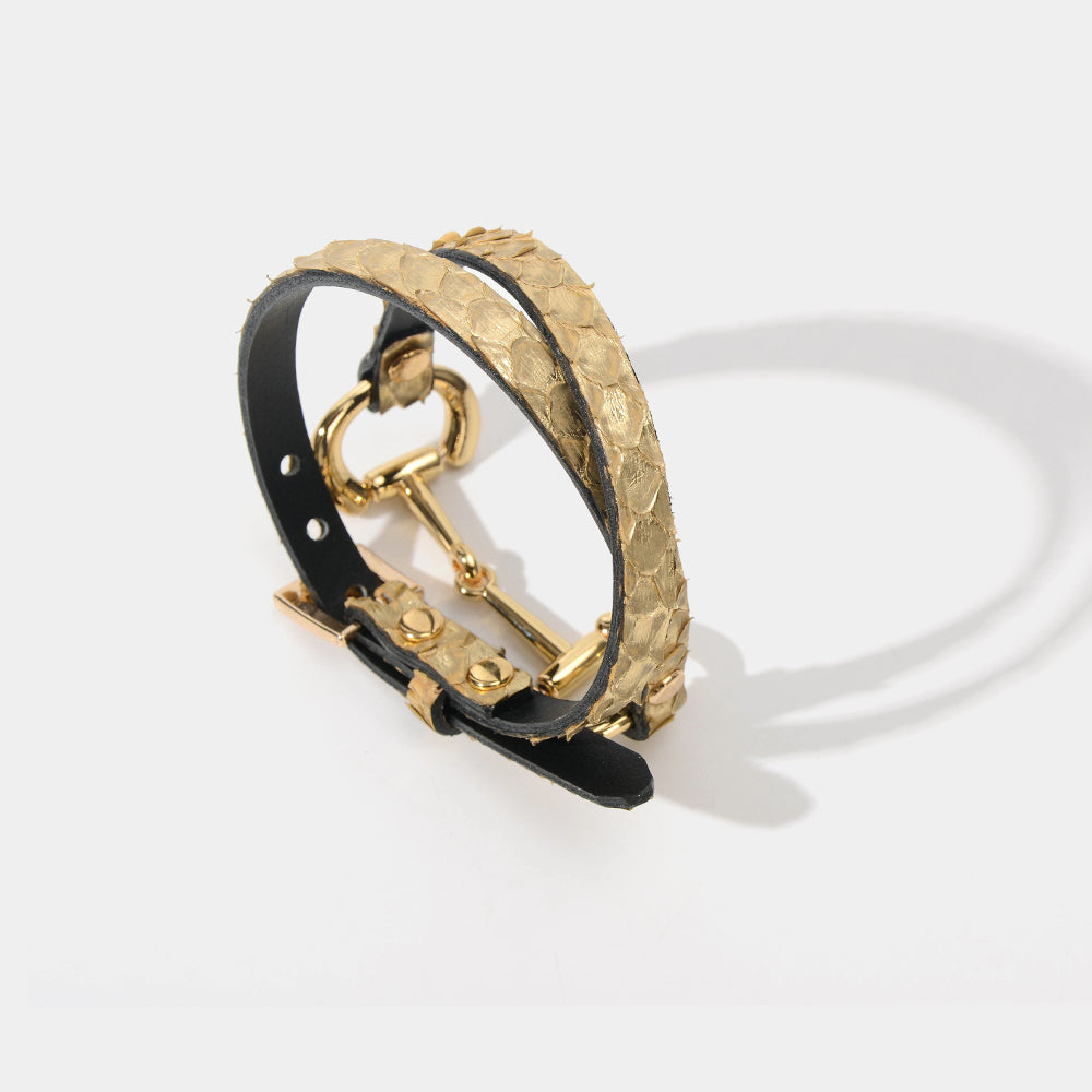 Gold Python Choker/Collar/Wristband
