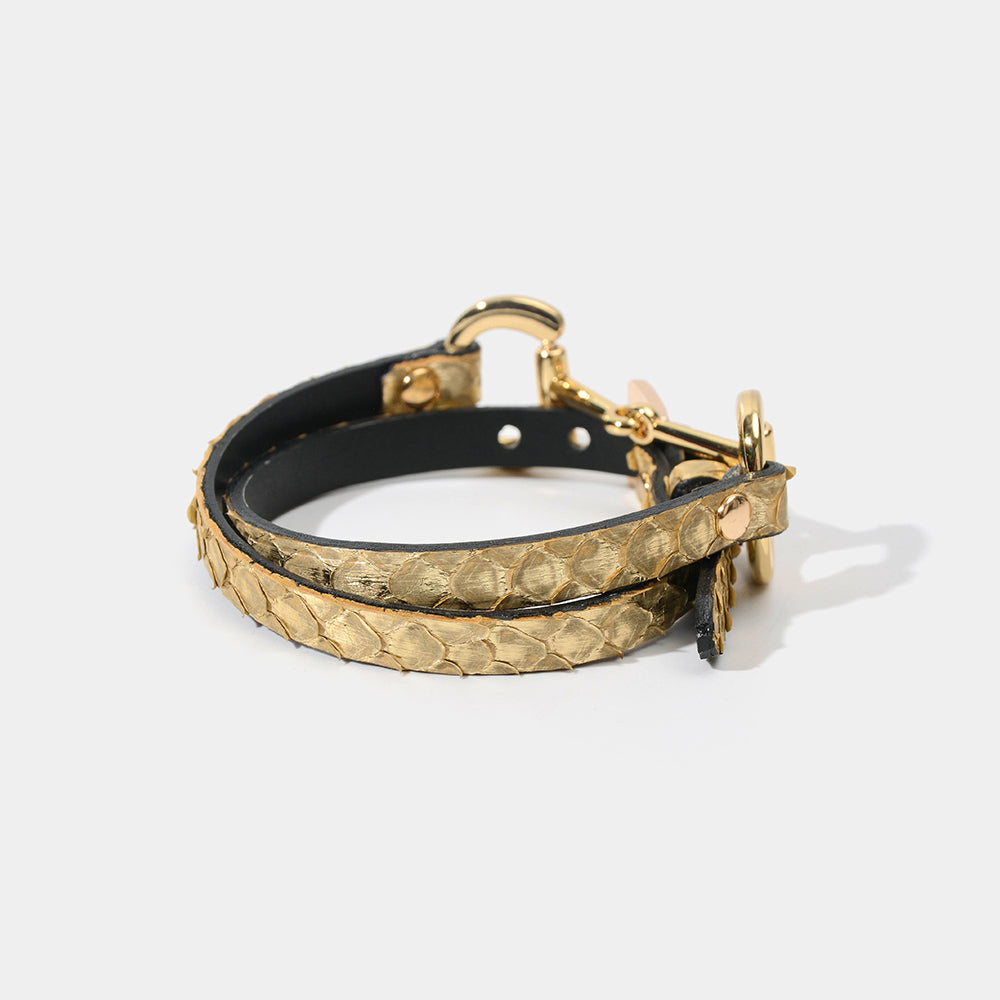 Gold Python Choker/Collar/Wristband