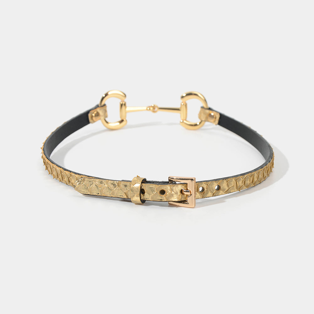 Gold Python Choker/Collar/Wristband