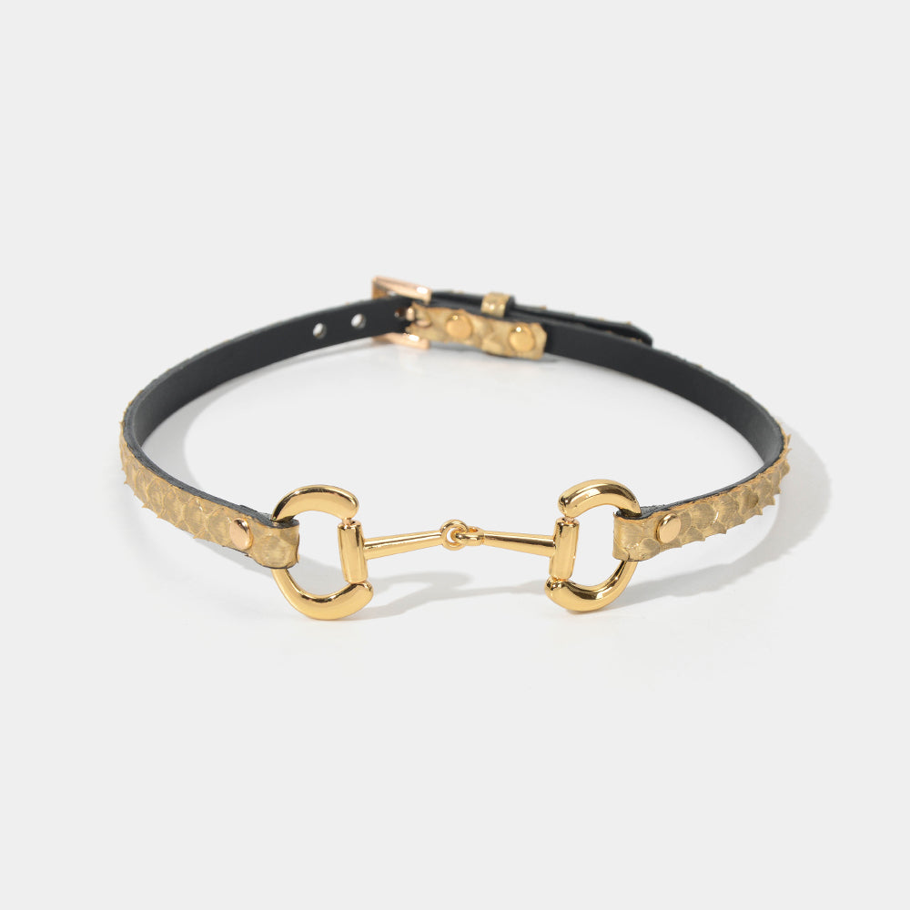 Gold Python Choker/Collar/Wristband