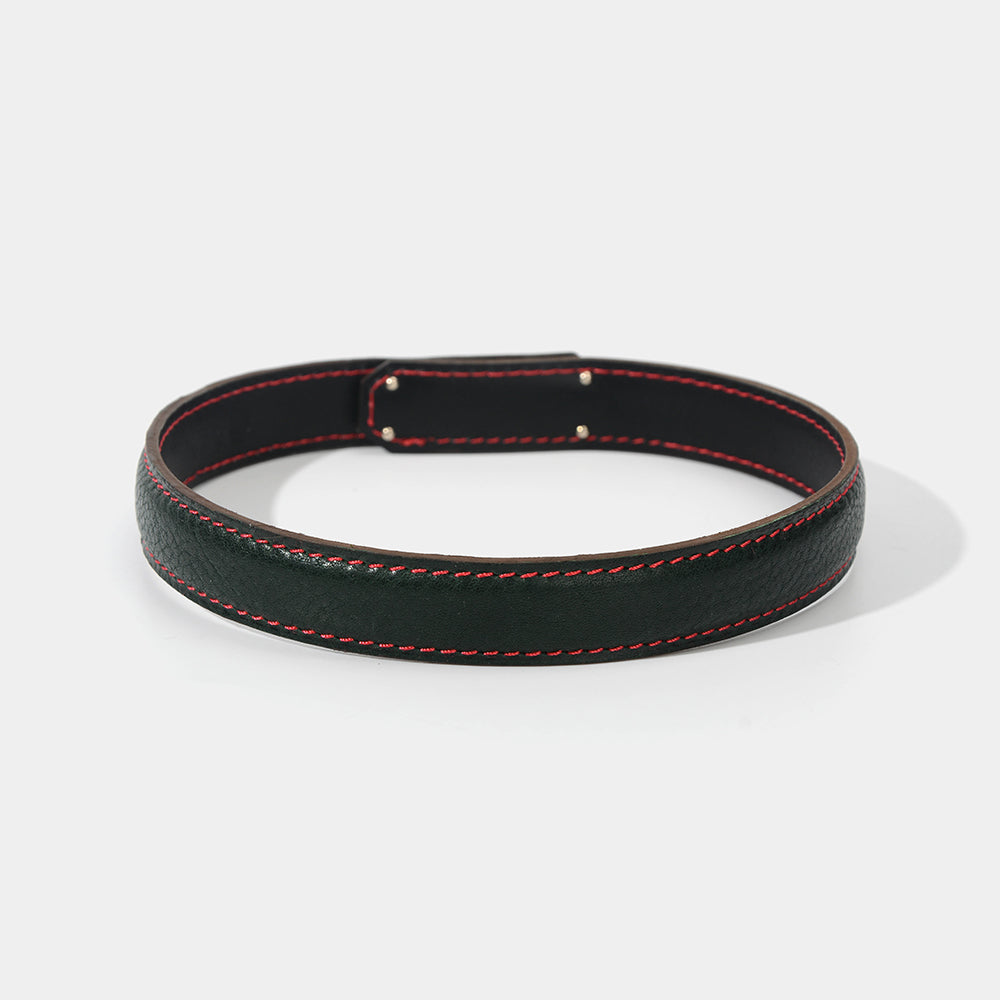 Classic Dark Green Cowhide Choker/Collar