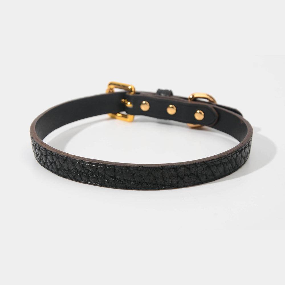 Full Grain Shrunken Calf Collar