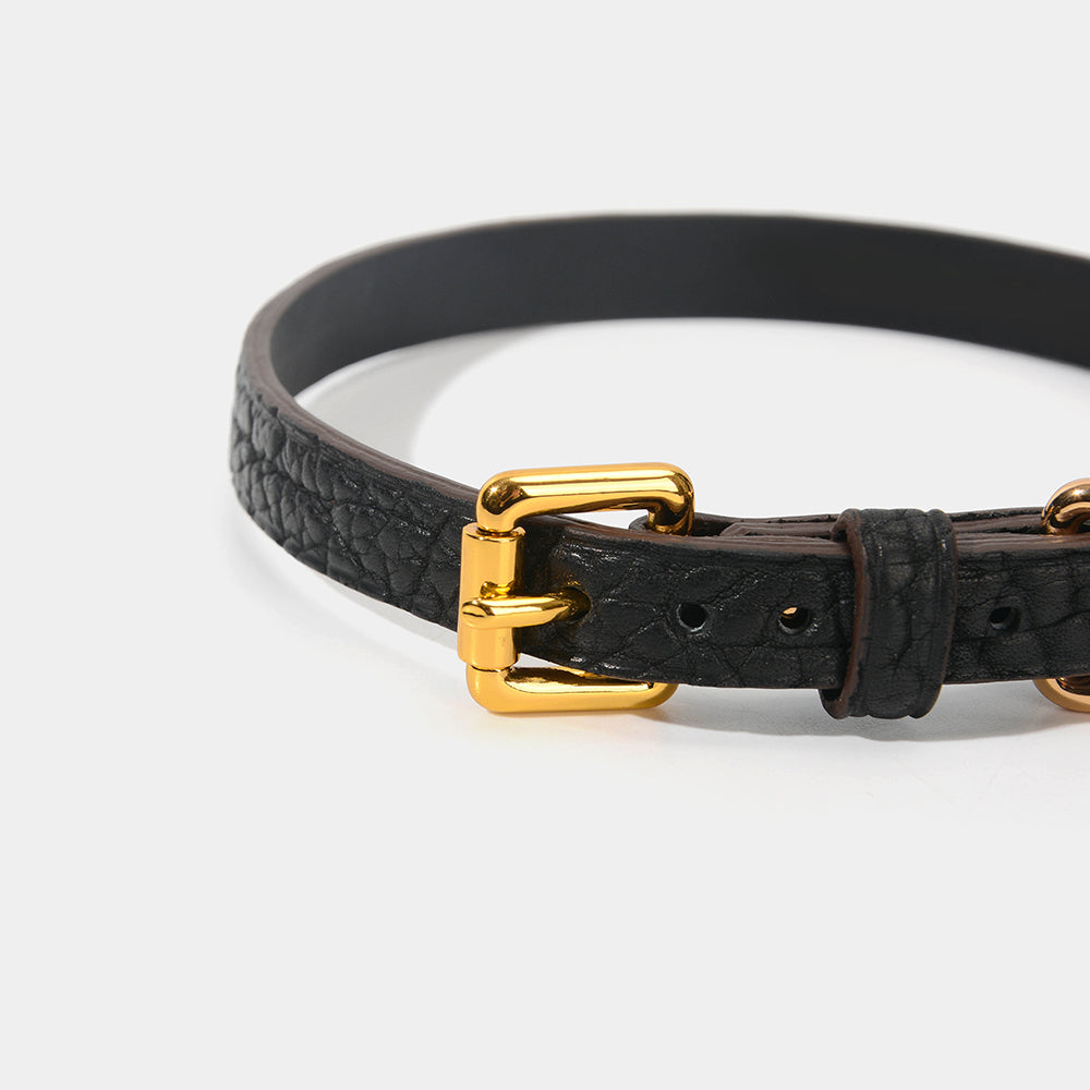 Full Grain Shrunken Calf Collar