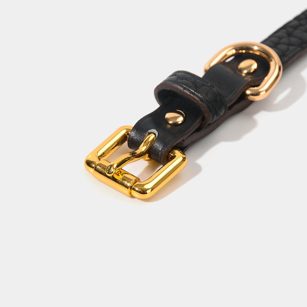 Full Grain Shrunken Calf Collar