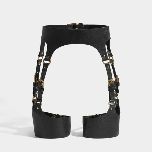 Soft Leather Suspender Harness