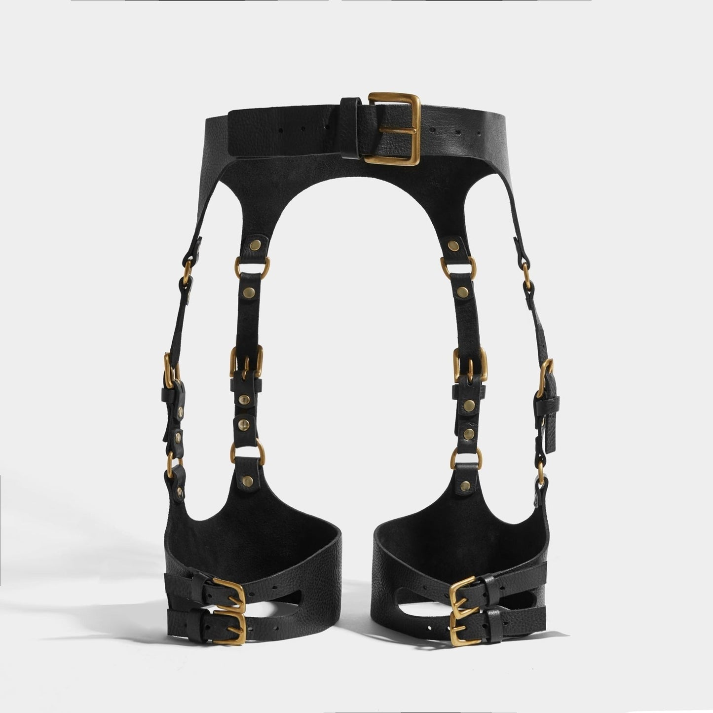 Soft Leather Suspender Harness